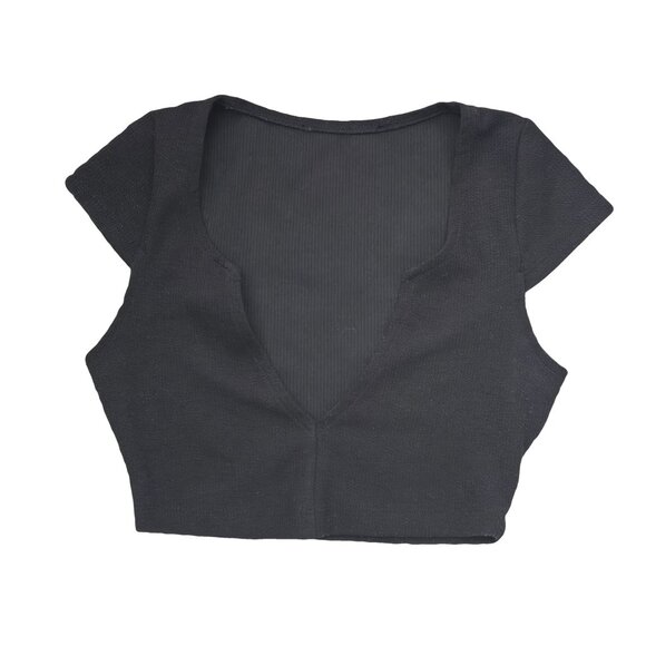 3/$25 Little Black Crop Top XXS - Picture 1 of 4